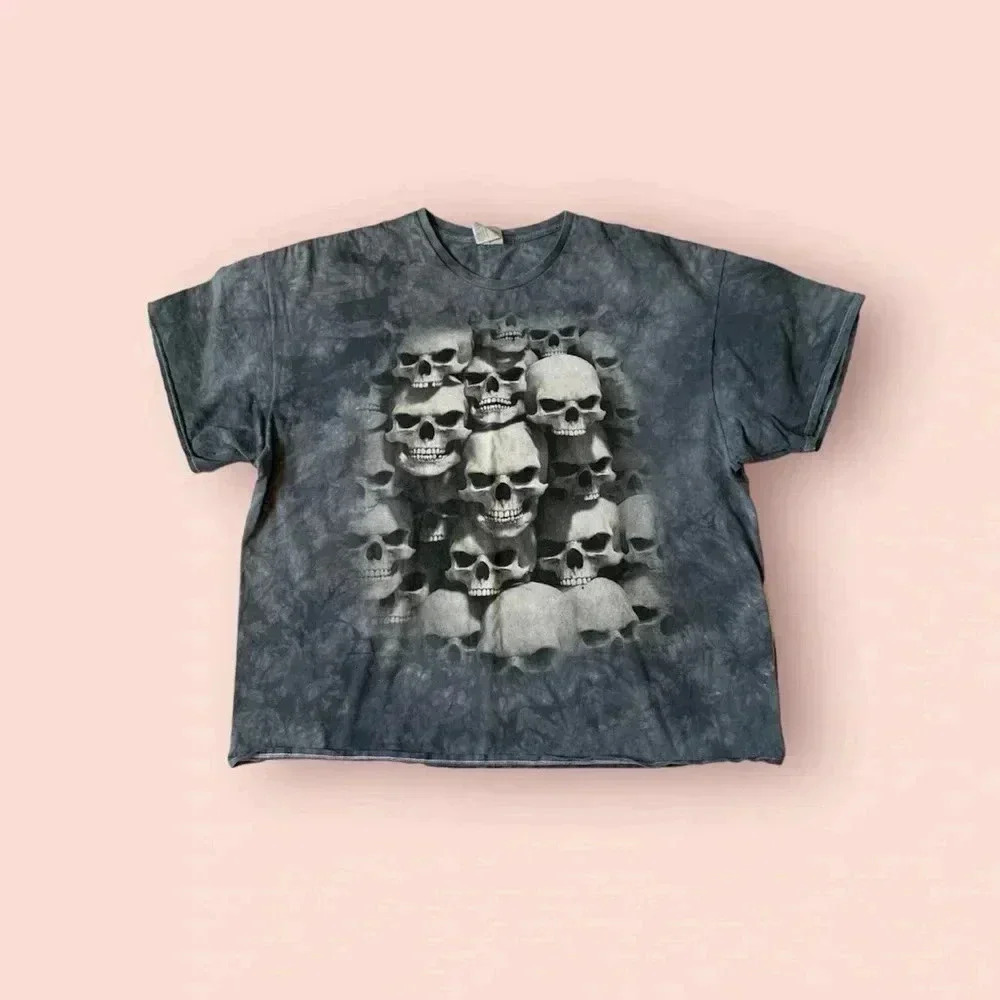 2005 David penfound gray skull delta pro weight tee